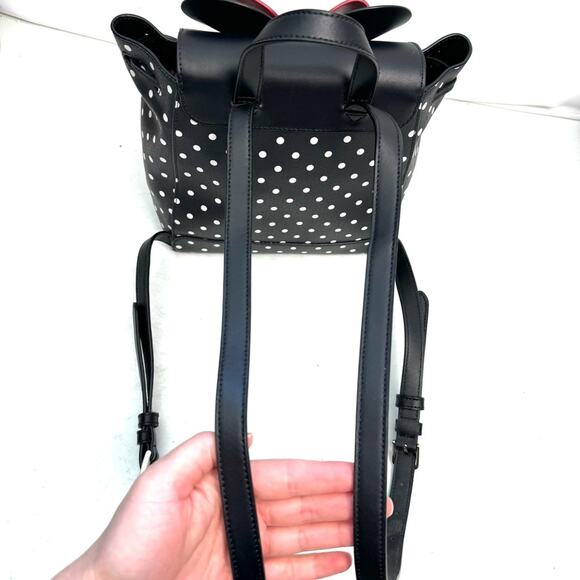 Disney X Kate Spade New York Minnie Mouse Polka Dot Backpack Purse Bag - Picture 5 of 11